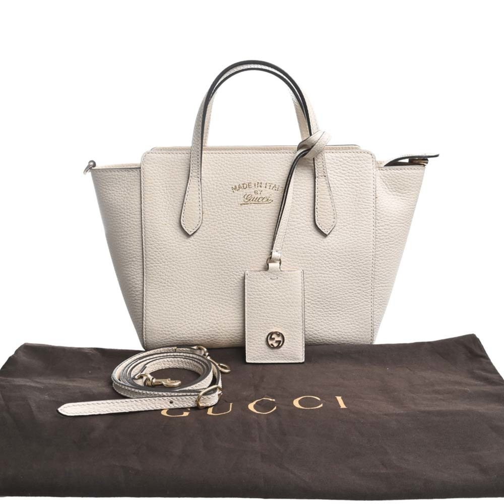 Gucci Leather Swing 2WAY Handbag 368827 Ivory Women's - Picture 3 of 10